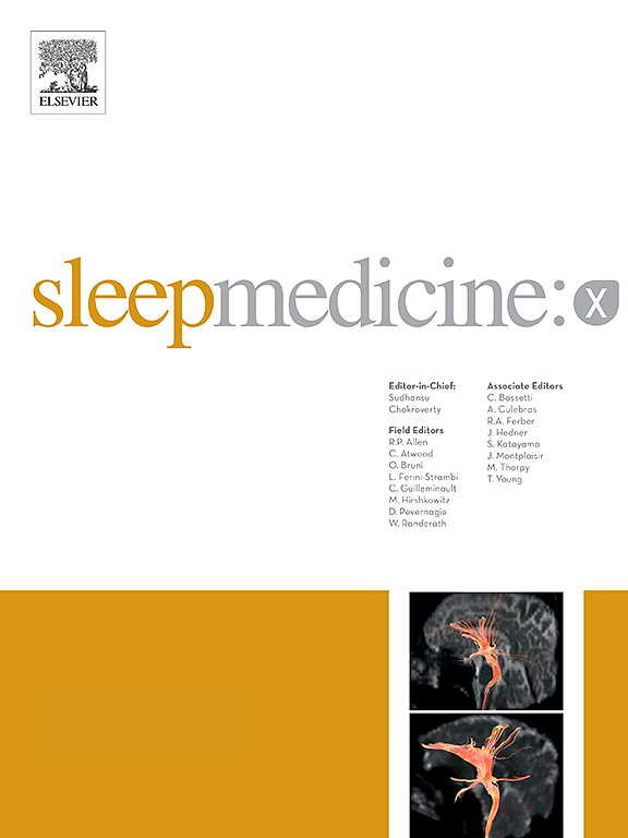 Go to journal home page - Sleep Medicine X